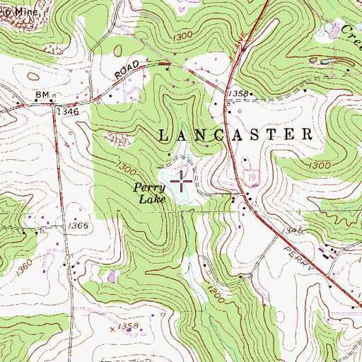 Topographic Map of Perry Lake, PA