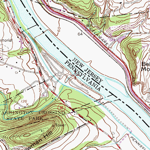 Topographic Map of Pidcock Creek, PA