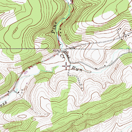 Topographic Map of Pine Creek, PA