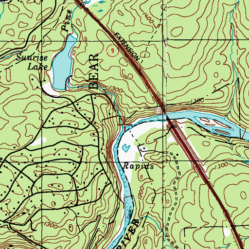 Topographic Map of Pine Creek, PA