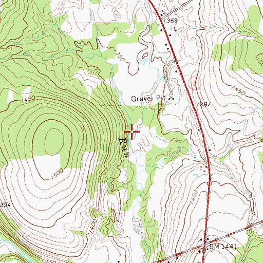 Topographic Map of Pine Hollow Run, PA