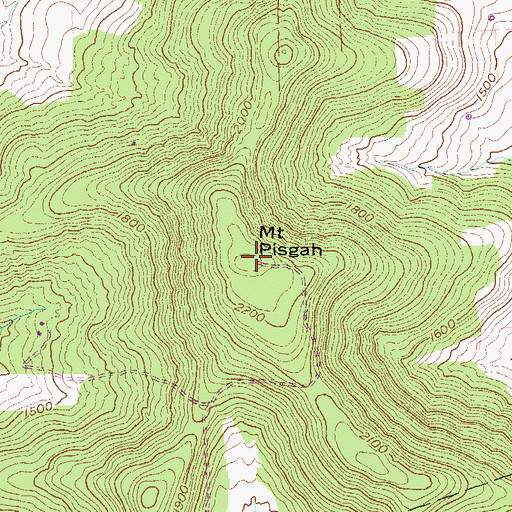 Topographic Map of Mount Pisgah, PA