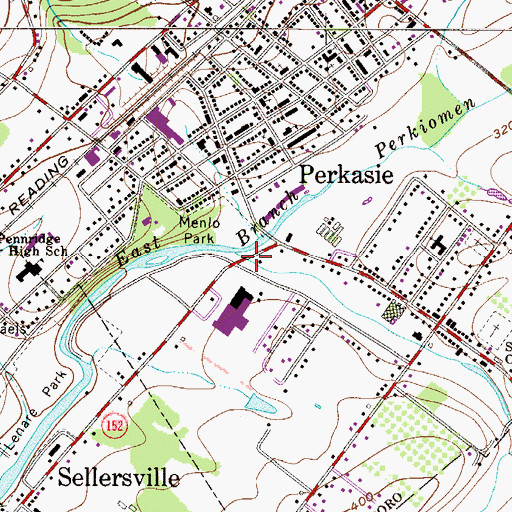 Topographic Map of Pleasant Spring Creek, PA
