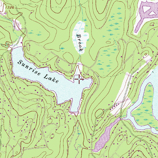 Topographic Map of Poison Brook, PA