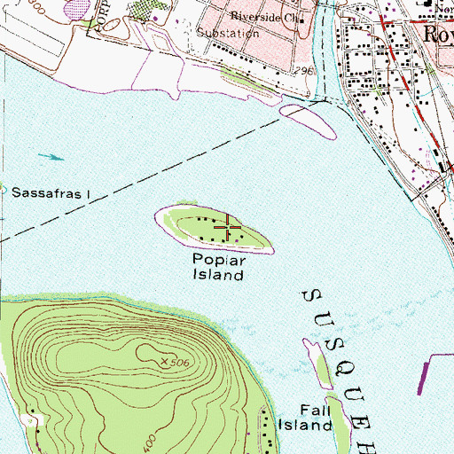 Topographic Map of Poplar Island, PA