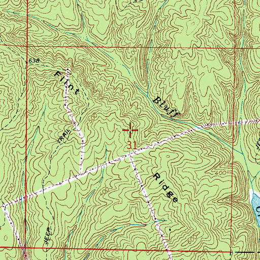 Topographic Map of Flint Ridge, AL
