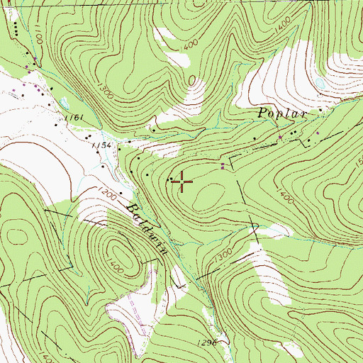 Topographic Map of Powdermill Run, PA