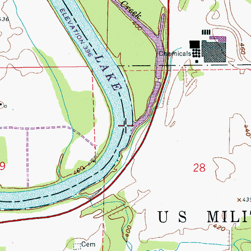 Topographic Map of Flipper Creek, AL