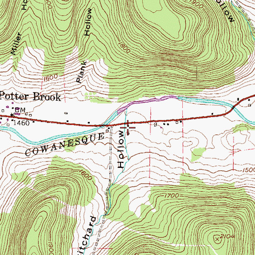 Topographic Map of Pritchard Hollow, PA