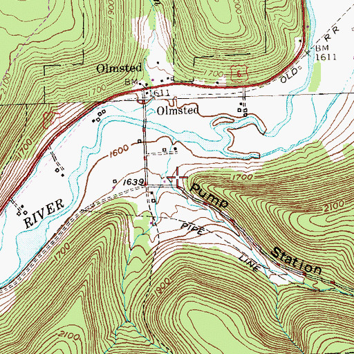 Topographic Map of Pump Station Hollow, PA