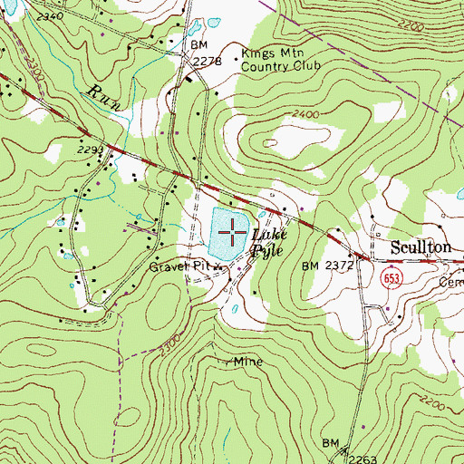 Topographic Map of Lake Pyle, PA