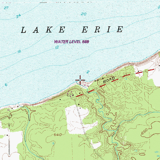 Topographic Map of Raccoon Creek, PA
