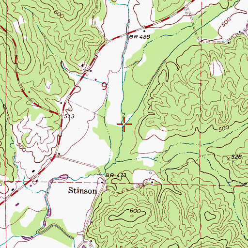 Topographic Map of Flurry Branch, AL