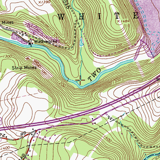 Topographic Map of Ramsey Run, PA