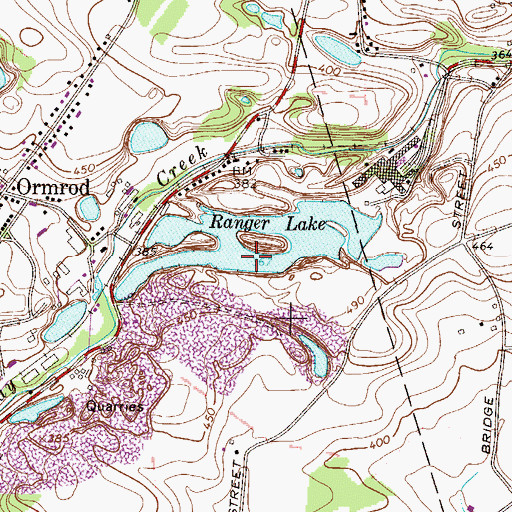 Topographic Map of Ranger Lake, PA