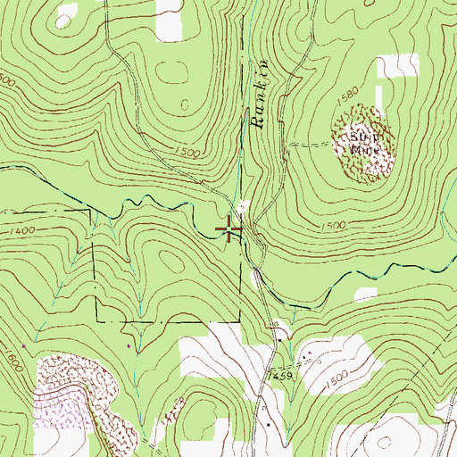 Topographic Map of Rankin Run, PA