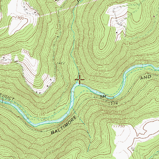 Topographic Map of Rasler Run, PA