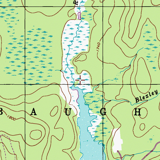 Topographic Map of Rauscher Run, PA