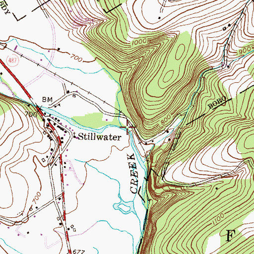 Topographic Map of Raven Creek, PA