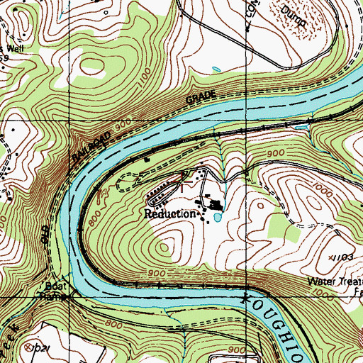 Topographic Map of Reduction, PA
