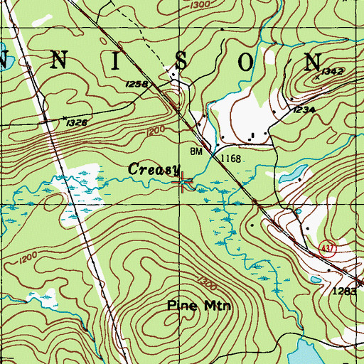 Topographic Map of Reilly Creek, PA
