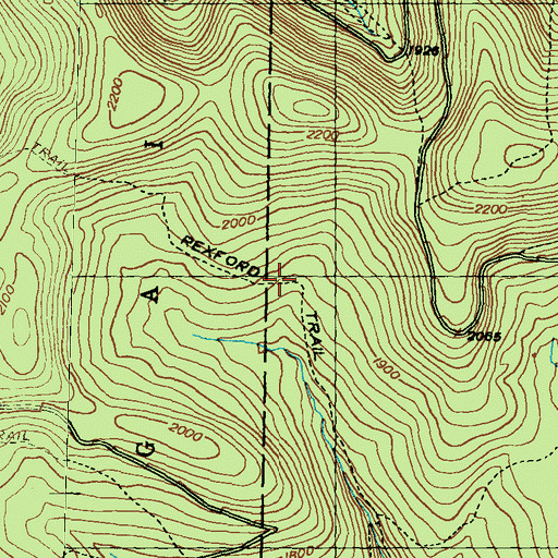 Topographic Map of Rexford Trail, PA