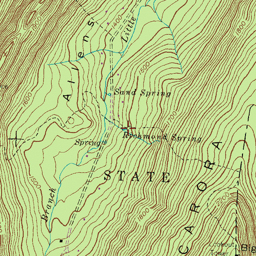 Topographic Map of Richmond Spring, PA