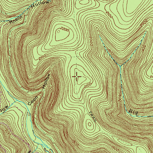 Topographic Map of Ridge Trail, PA