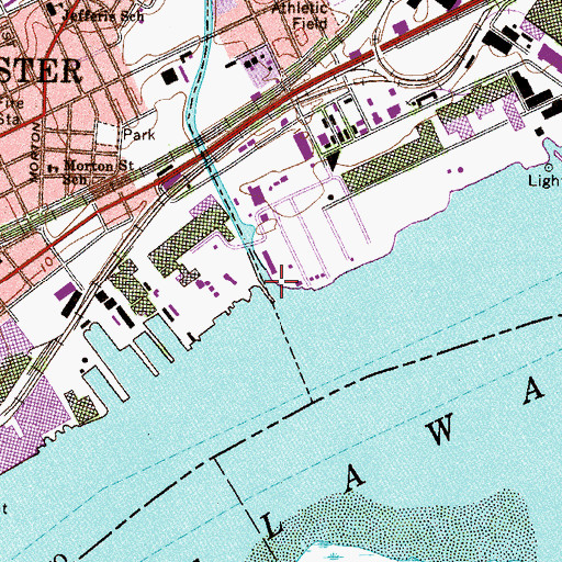 Topographic Map of Ridley Creek, PA