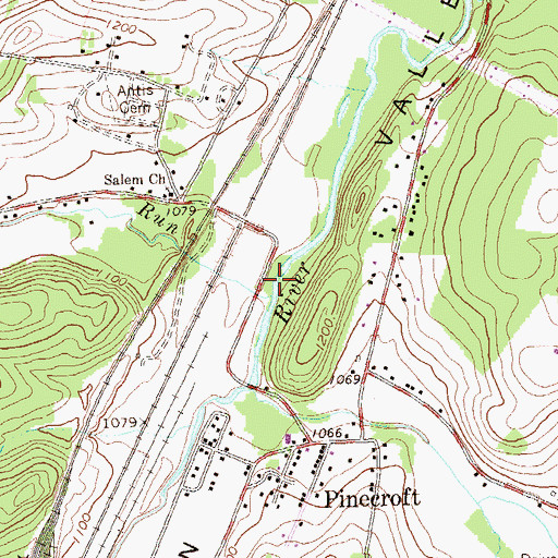 Topographic Map of Riggles Gap Run, PA