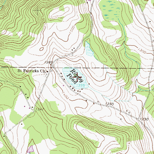 Topographic Map of Rigsby Pond, PA