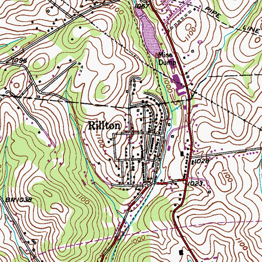 Topographic Map of Rillton, PA
