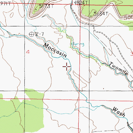 Topographic Map of Stock Pond, AZ