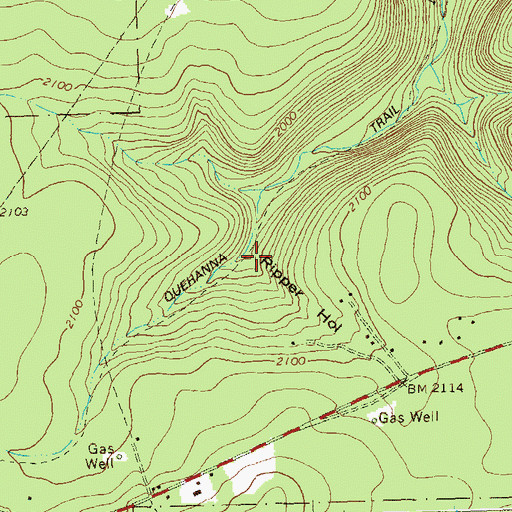 Topographic Map of Ripper Hollow, PA