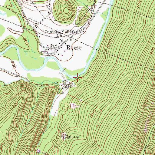 Topographic Map of Robinson Run, PA