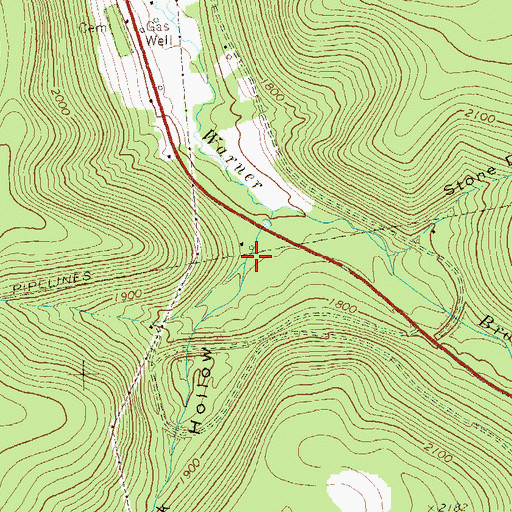 Topographic Map of Rock Hollow, PA