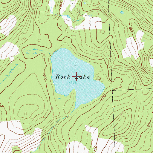 Topographic Map of Rock Lake, PA