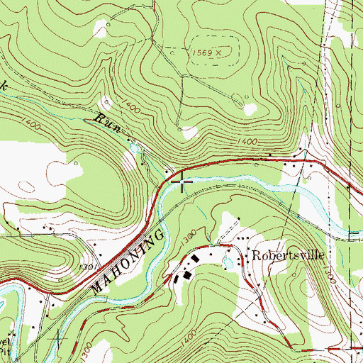 Topographic Map of Rock Run, PA