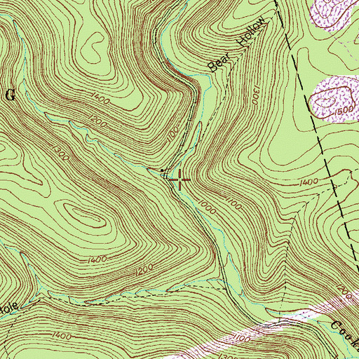 Topographic Map of Rock Run, PA
