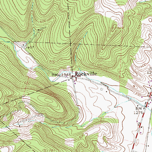 Topographic Map of Rockville, PA