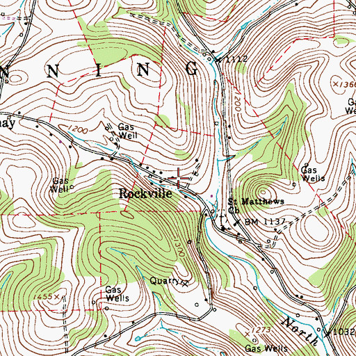 Topographic Map of Rockville, PA