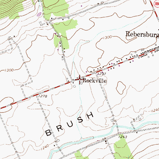 Topographic Map of Rockville, PA