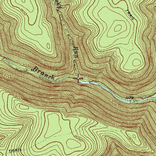 Topographic Map of Rocky Run, PA