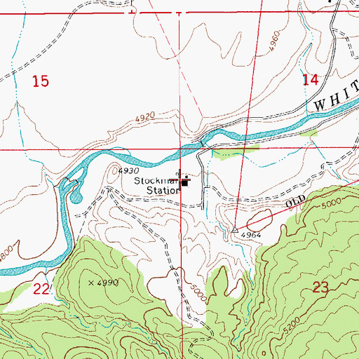 Topographic Map of Stockman Station, AZ