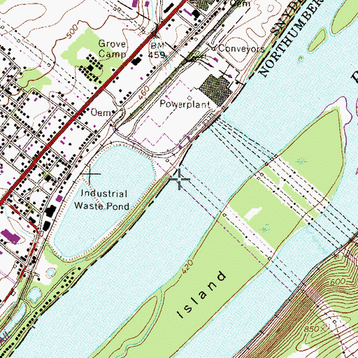 Topographic Map of Rolling Green Run, PA