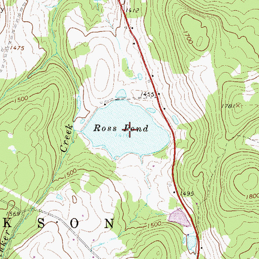 Topographic Map of Ross Pond, PA