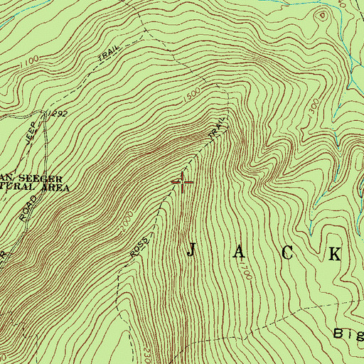 Topographic Map of Ross Trail, PA