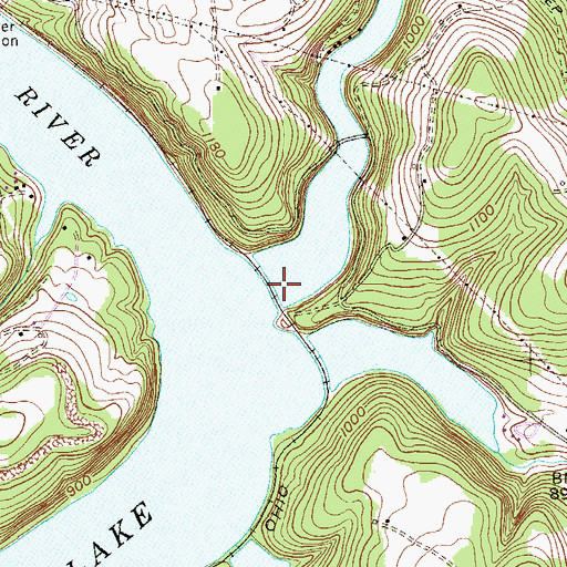Topographic Map of Rubles Run, PA