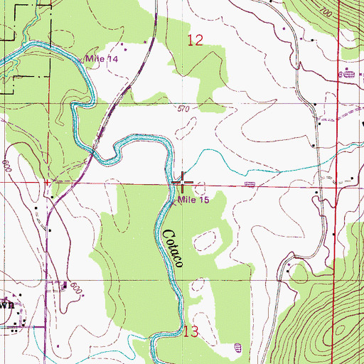 Topographic Map of Fowler Cove, AL