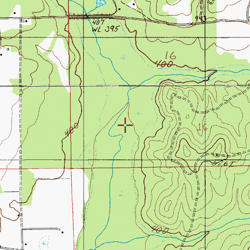 Topographic Map of Fox Creek, AL